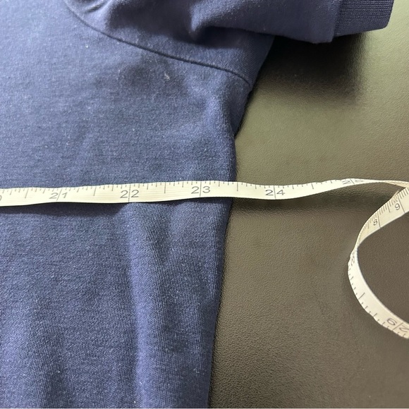 POLO Ralph Lauren Shirt Men's Classic Fit Navy White Size Large Stretchy - Picture 6 of 7